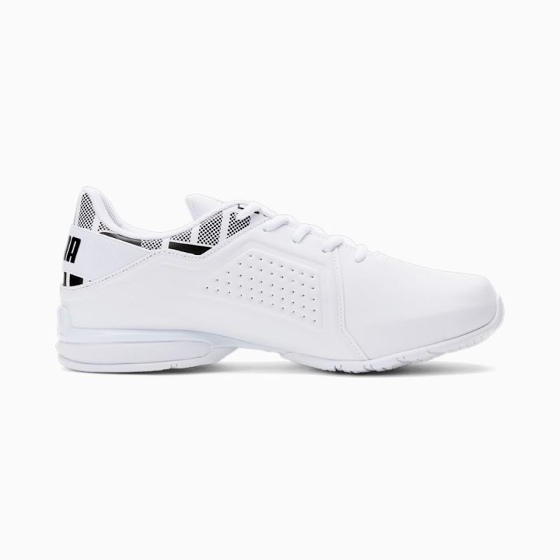 Puma | Men's Viz Runner Repeat Wide Running Shoes - White-Black