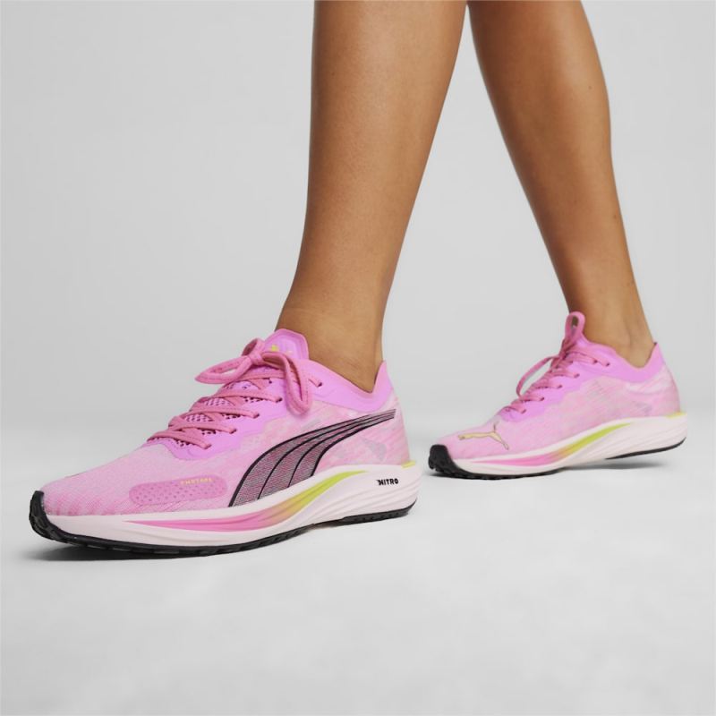 Puma | Women's Liberate NITRO 2 Running Shoes - Poison Pink-Whisp Of Pink-Black