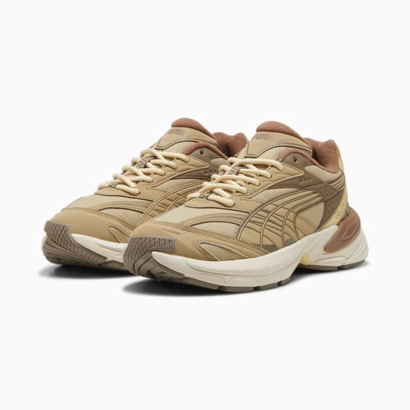 Puma | Men's Velophasis Earth Sneakers - Prairie Tan-Chamomile