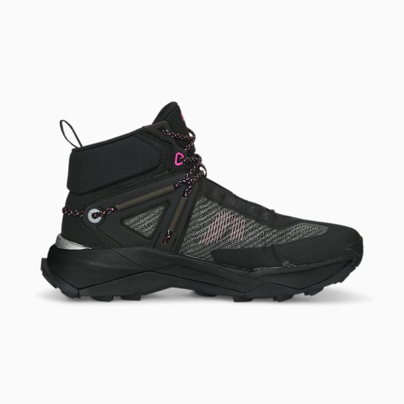 Puma | Women's Explore NITRO Mid Hiking Shoes - Black-Silver-Ravish