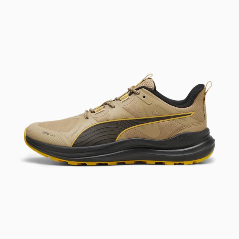 Puma | Men's Reflect Lite Trailrunning Shoes - Prairie Tan-Yellow Sizzle-Black