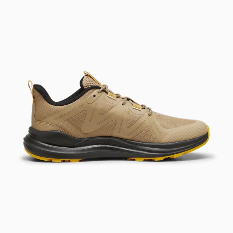 Puma | Men's Reflect Lite Trailrunning Shoes - Prairie Tan-Yellow Sizzle-Black