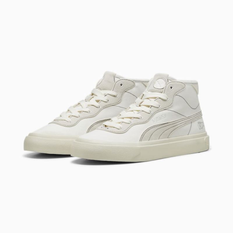 Puma | Men's Capri Royale Mid Boot Sneaker - Warm White-Warm White