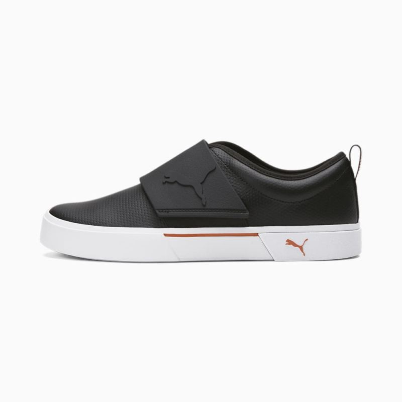 Puma | Men's El Rey II Slip-On Perf L - Black-Chili Powder