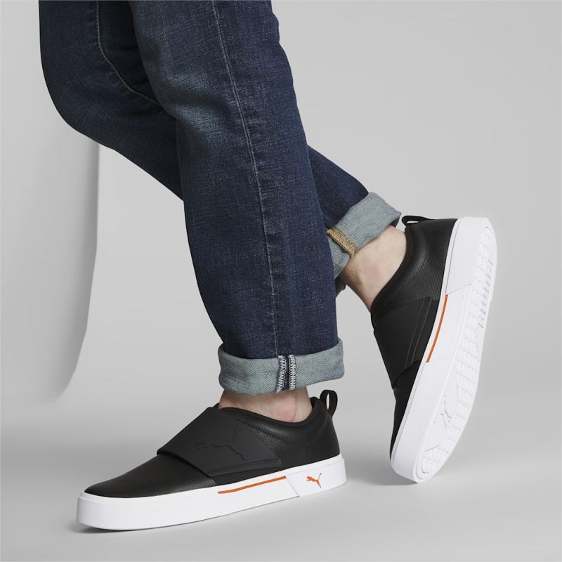 Puma | Men's El Rey II Slip-On Perf L - Black-Chili Powder