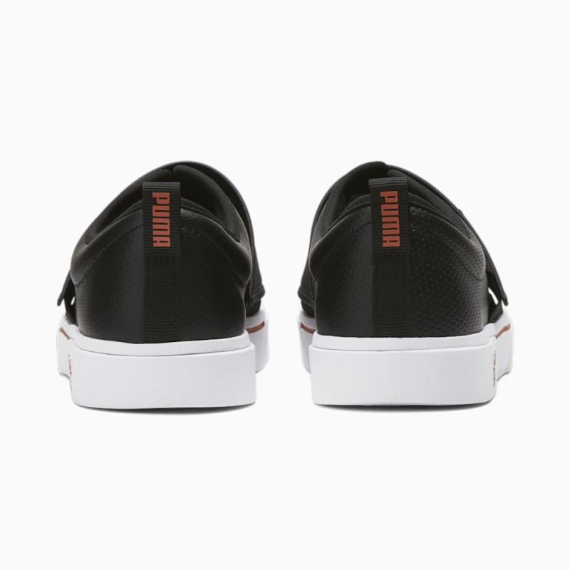 Puma | Men's El Rey II Slip-On Perf L - Black-Chili Powder