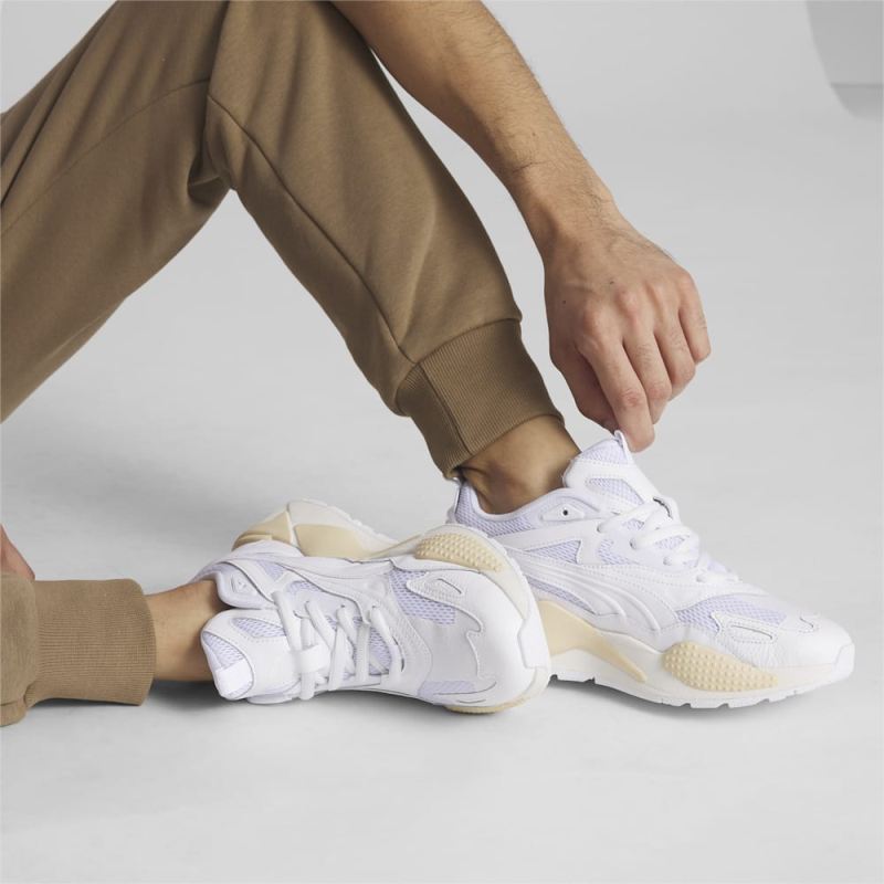 Puma | Men's RS-X Efekt Interior Sneakers - White-Cashew