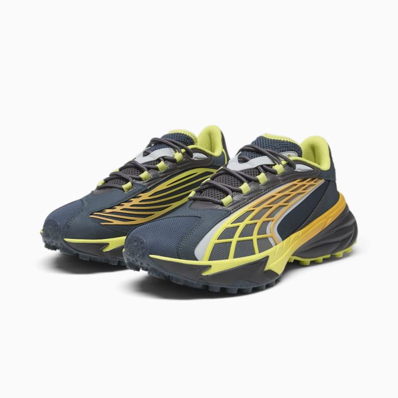 Puma | Men's Spirex Horizon Running Sneakers - Dark Night-Ginger Tea-Olive Oil