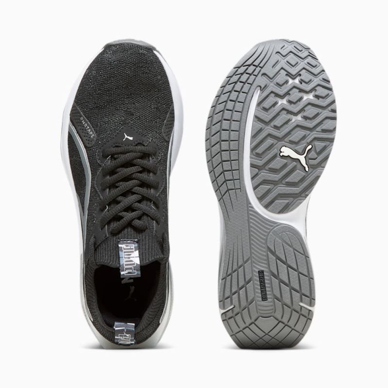 Puma | Women's PWR XX NITRO Luxe Retro Glam Training Shoes - Black-Cool Dark Gray-Silver