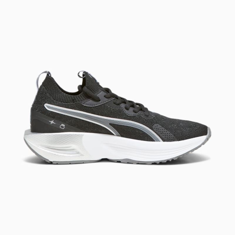 Puma | Women's PWR XX NITRO Luxe Retro Glam Training Shoes - Black-Cool Dark Gray-Silver