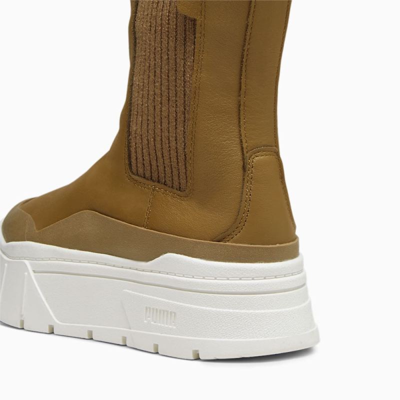 Puma | Women's Mayze Stack Chelsea Winter Boots - Chocolate Chip