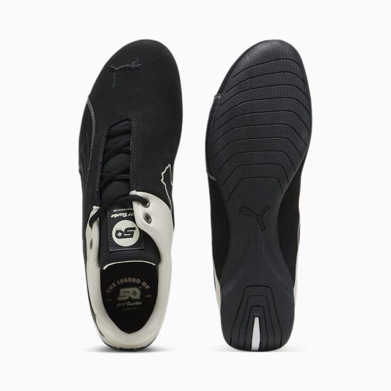 Puma | Men's Porsche Legacy Future Cat Motorsport Shoes - Black-Alpine Snow