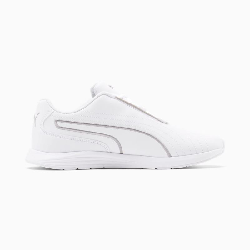 Puma | Women's Ella Lace Up Shoes - White-Silver