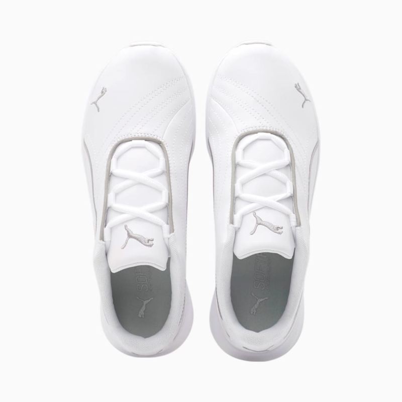 Puma | Women's Ella Lace Up Shoes - White-Silver