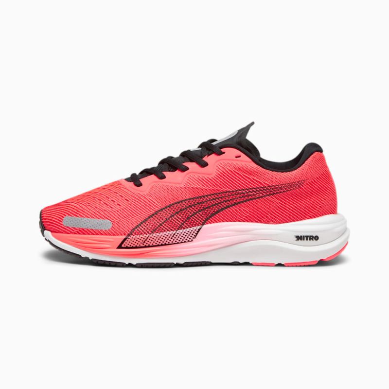 Puma | Men's Velocity NITRO 2 Running Shoes - Fire Orchid-Black