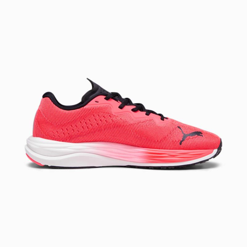 Puma | Men's Velocity NITRO 2 Running Shoes - Fire Orchid-Black