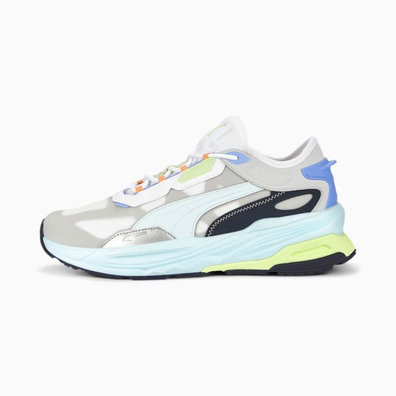 Puma | Men's Extent NITRO Spring Goodies Sneakers - White-Nitro Blue - Click Image to Close