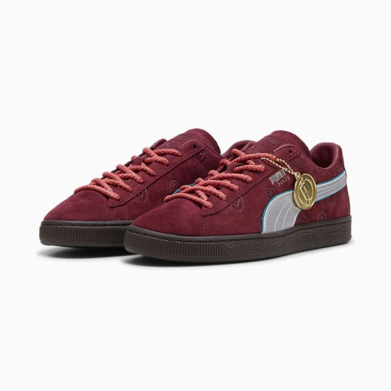 Puma | Men's x ONE PIECE Suede Sneakers II - Team Regal Red-Silver