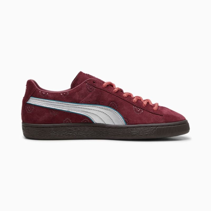 Puma | Men's x ONE PIECE Suede Sneakers II - Team Regal Red-Silver