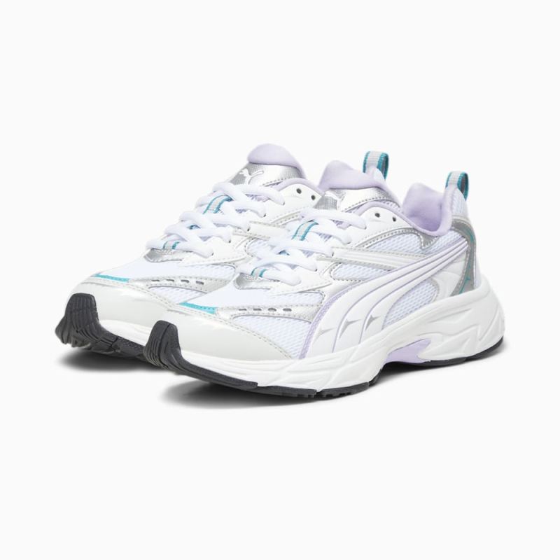 Puma | Men's Morphic Sneakers - White-Vivid Violet